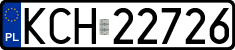 License plates of Poland, Regular car plates