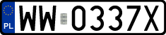 License plates of Poland, Regular car plates
