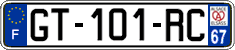 French license plate, SIV (ordinary)