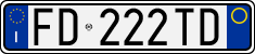 License plate of Italy, Cars (1994 year series)
