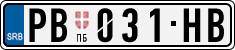 License plate of Serbia, Cars