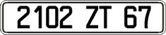 French license plate, FNI