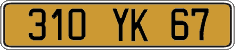 French license plate, FNI