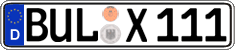 German license plate, Regular plates
