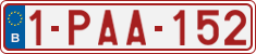 License plate of Belgium, Regular plates (2010)