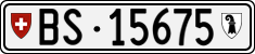 License plate of Switzerland, Cars