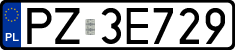 License plates of Poland, Regular car plates