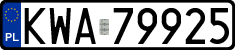 License plates of Poland, Regular car plates