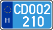 license plates of Hungary, Diplomatic