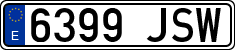 License plates of Spain, Ordinary (2000)