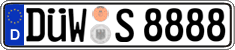 German license plate, Regular plates