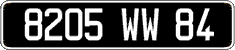 French license plate, FNI