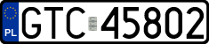 License plates of Poland, Regular car plates