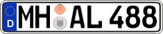 German license plate, Regular plates