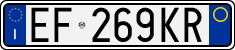License plate of Italy, Cars (1994 year series)
