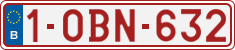 License plate of Belgium, Regular plates (2010)