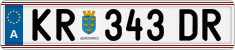 License plate of Austria, Regular plates