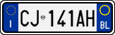 License plate of Italy, Cars (1994 year series)