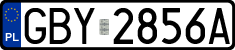 License plates of Poland, Regular car plates