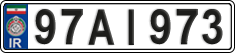 License plate of Iran, License plates for driving abroad (2015)