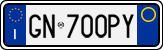 License plate of Italy, Cars (1994 year series)