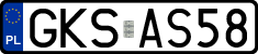 License plates of Poland, Regular car plates
