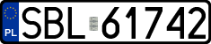 License plates of Poland, Regular car plates