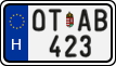 license plates of Hungary, Oldtimers (2022)