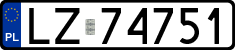 License plates of Poland, Regular car plates