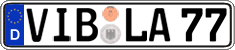 German license plate, Regular plates