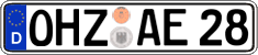 German license plate, Regular plates