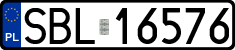 License plates of Poland, Regular car plates