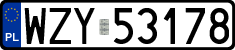 License plates of Poland, Regular car plates