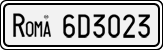 License plate of Italy, Cars (1927 year series)