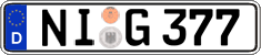German license plate, Regular plates
