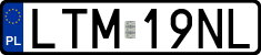 License plates of Poland, Regular car plates