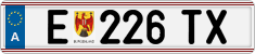 License plate of Austria, Regular plates