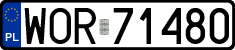 License plates of Poland, Regular car plates