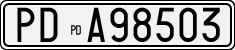 License plate of Italy, Cars (1927 year series)