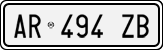 License plate of Italy, Cars (1994 year series)