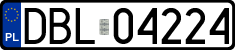 License plates of Poland, Regular car plates
