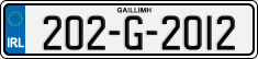 License plate of Ireland, Regular plates