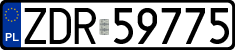 License plates of Poland, Regular car plates