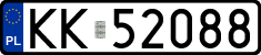 License plates of Poland, Regular car plates