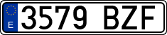 License plates of Spain, Ordinary (2000)