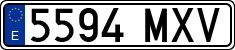License plates of Spain, Ordinary (2000)