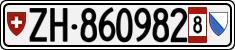 License plate of Switzerland, Provisional