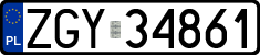 License plates of Poland, Regular car plates