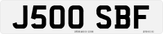 License plate of the United Kingdom, 1983 year system