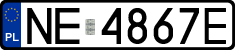 License plates of Poland, Regular car plates